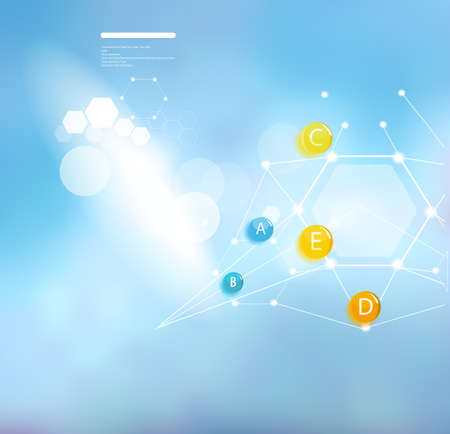 Abstract composition vitamins.のイラスト素材