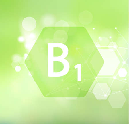 Vitamin B1 Abstract greenのイラスト素材