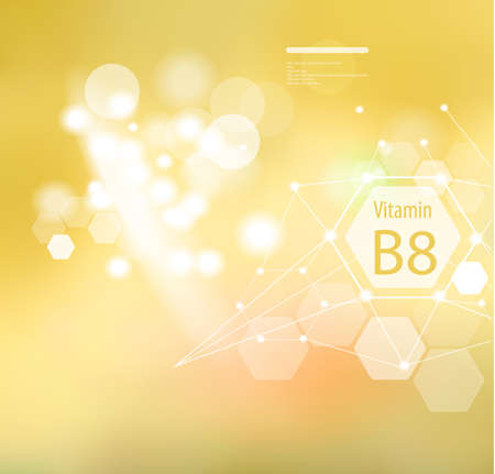 Vitamin B8  on an abstractのイラスト素材