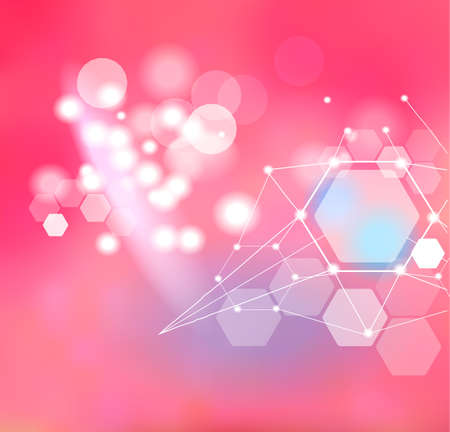 Abstract blurred background in modern style. Universal application - research, medicine, beauty and so on.のイラスト素材