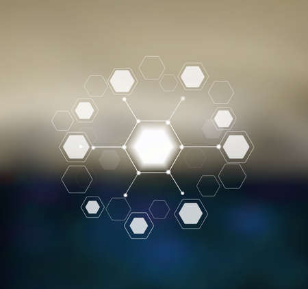 Abstract structure. Blurred abstract  with polygonal elements.