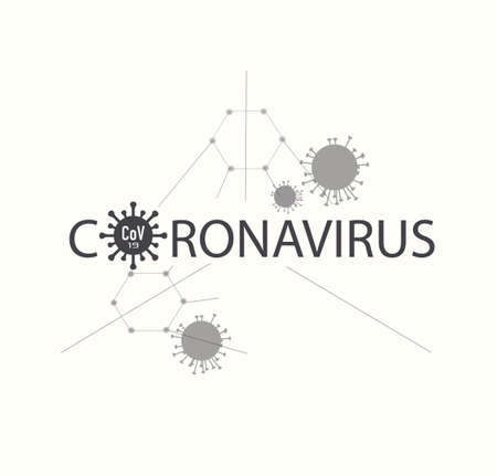 Coronavirus CoV 2019, SARS-Covid-2. Infographics, image illustration. Stop the spread of the coronavirus!のイラスト素材