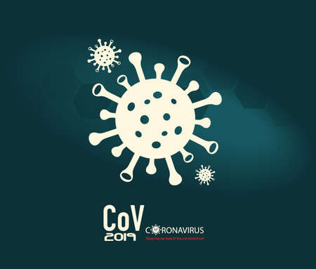 Coronavirus CoV 2019, SARS-Covid-2. Infographics, image illustration. Stop the spread of the coronavirus!のイラスト素材