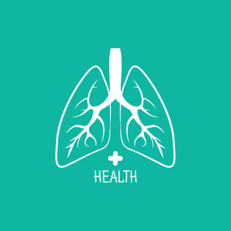 Human lungs design templateのイラスト素材