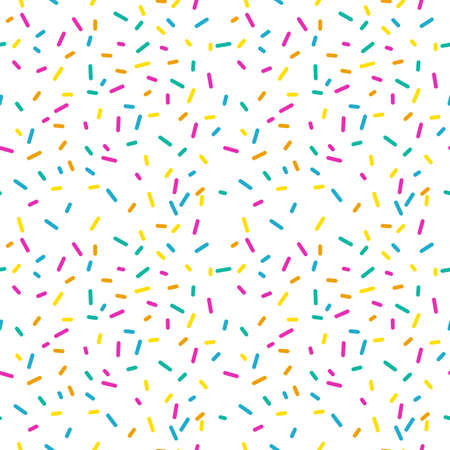 Seamless pattern with donut glaze on a white backgroundのイラスト素材