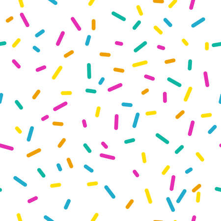 Seamless pattern with donut glaze on a white backgroundのイラスト素材