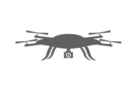 Drone icon. Drone isolated on white backgroundのイラスト素材