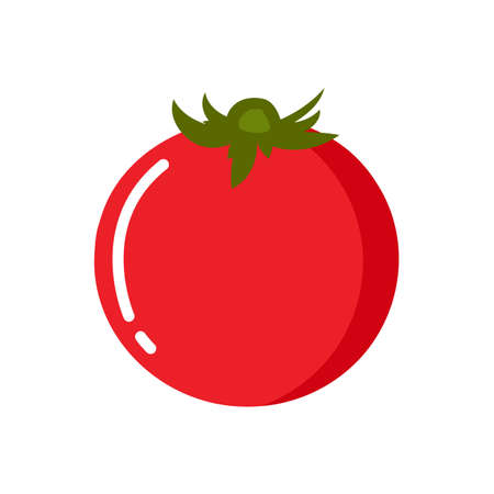 Vector illustration of tomato.のイラスト素材