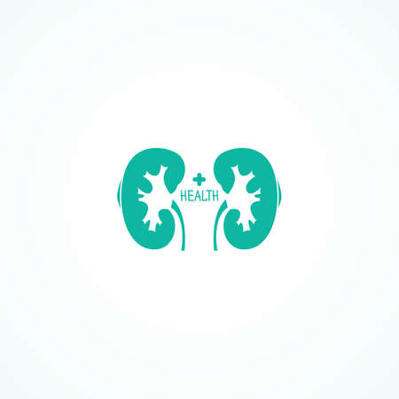 Human kidneys symbol vector illustration.のイラスト素材