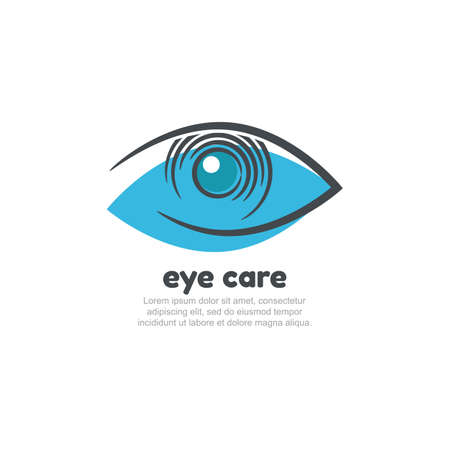 Eye care design logo template.のイラスト素材