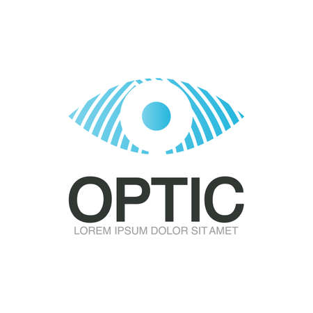 Optic logo template on white background.のイラスト素材