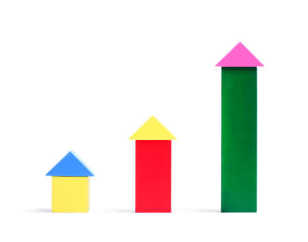 Multi-colorful wooden cube building blocks. Many different multi-colored wooden cubes isolated on a white background. Creative wooden ecological toys for construction.の写真素材
