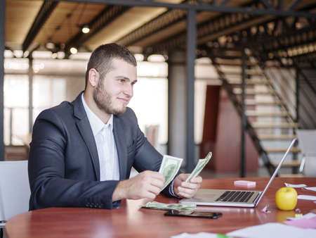 Business consultants while working in a team.A group of young workers at a meeting in the company conference room. Business concept.の写真素材