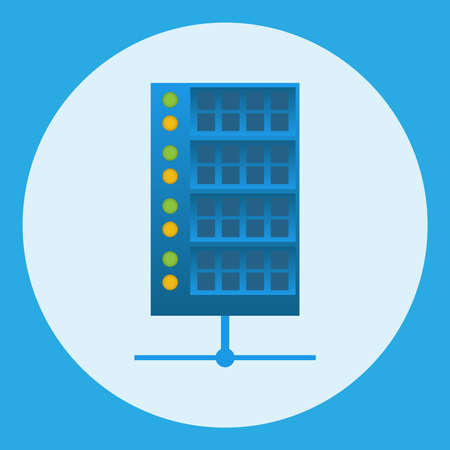 Server data center. Vector illustration.のイラスト素材