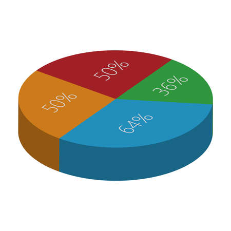Graph report and information data statistic. Vector illustration. Business concept.のイラスト素材