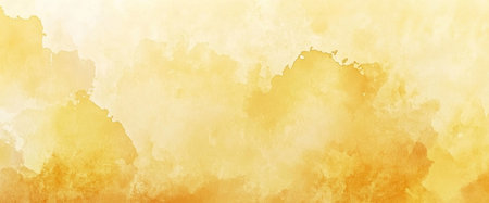 Light yellow watercolor background, golden texture, ultra-high definition resolution, high-quality, with large areas of light and shadow on the screen. The top right corner is slightly blurred, and there's an empty space in front for text or design elements. --ar 12:5 --v 6.1 Job ID: 501319e6-9c2a-4046-8b42-6519c13690e0の素材