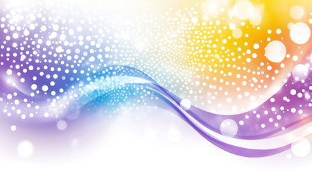 A soft purple background with circles and dots, creating an elegant and dreamy atmosphere. The design is simple yet sophisticated, perfect for adding a touch of glamour to your presentation or visual projects. This bokeh effect adds depth and dimension while enhancing the overall aesthetic appeal of the composition. It's suitable as a vector graphic for various applications in digital media. --chaos 30 --ar 16:9 --v 6.1 Job ID: fc5ed242-f0c5-488c-b6dc-443e71b5dd57の素材