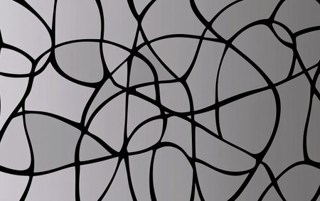 A simple line drawing of an abstract pattern, with black lines on a grey background. --ar 8:5 --v 6.1 Job ID: 8e54512e-cb3c-4801-89d6-9fe224857bc2の素材