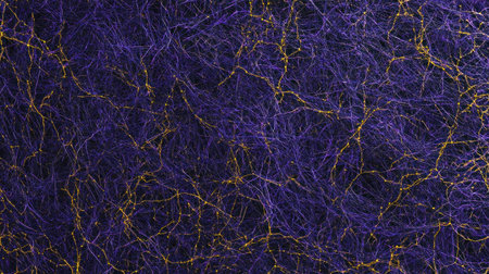 Abstract purple background with interconnected dots and lines forming an intricate network, symbolizing the complexity of digital networks. The design adds depth to the visual representation of technology connections in data science or cybersecurity themes. --chaos 30 --ar 16:9 --v 6.1 Job ID: 3f411483-95c3-402c-8e9d-bfd956246326の素材