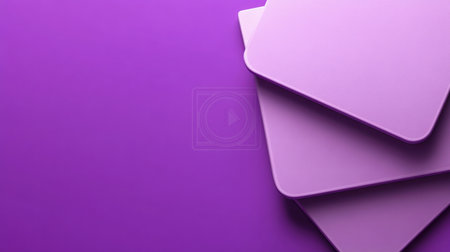 3D render of a purple background with two square shapes on top, simple and minimalistic, high resolution, high quality, high detail, high contrast, sharp focus, professional color grading, clean and sharp focus, sharp details. --chaos 30 --ar 16:9 --v 6.1 Job ID: 9703a8a5-5e39-448e-a545-ac7458977090の素材