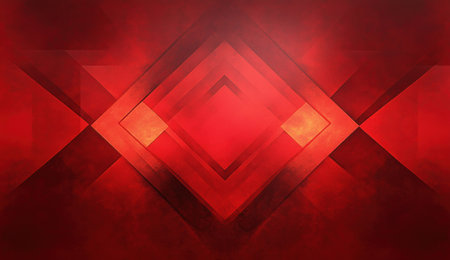 Red background, simple geometric shapes of triangles and squares in the foreground, 3D rendering, C4d style, minimalism, simple color scheme, solid red background, symmetrical composition, --ar 26:15 --v 6.1 Job ID: f2334f5b-8823-4608-ace3-c79b4f0383dfの素材