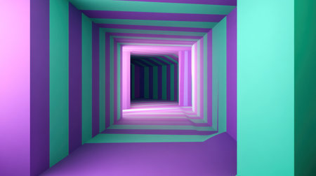 3D render of purple and green stripes in an isometric perspective --chaos 30 --ar 16:9 --v 6.1 Job ID: 9ff44b93-3b4f-46e1-b52c-a09dfe6284ddの素材