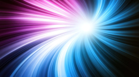 Abstract blue and purple swirl on a black background, 3D rendered illustration, front view, with soft lighting. --chaos 30 --ar 16:9 --v 6.1 Job ID: 5d17208c-215d-40a1-86ec-dd65c4ad82edの素材