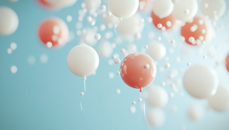 Close-up of molecules floating in the air, light blue background, white bubbles, high resolution, high detail, cinematic, taken with a Canon EOS R5 camera and a 24 mm f/8 lens. --ar 53:30 --v 6.1 Job ID: a6b4a991-0ee5-420a-a363-ac697cc0931cの素材