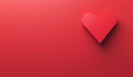 Red checkmark on a red background, simple geometric shapes, 3D rendering illustration. Flat layout with copy space. Background for a Valentine's Day card design. --ar 26:15 --v 6.1 Job ID: 86fca503-55f6-407b-919a-3aa59659b516の素材