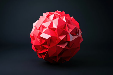 3D sphere made of red triangles, black background, in the style of Blender --ar 3:2 --v 6.1 Job ID: 71a41a75-19a7-4e4d-8a0b-7a07ddd4abe8の素材