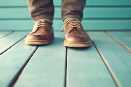 Light wood floor with a pastel blue wall background, soft-focus photography, vintage style. --ar 3:2 --v 6.1 Job ID: 92ac1c81-5206-4e8d-b073-6895af4508b7の素材