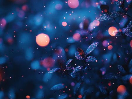 Dark blue background with bokeh lights and glitter, in the style of Rembrandt. --ar 4:3 --v 6.1 Job ID: 4fba9361-10d9-4945-912c-29a049dc2efeの素材