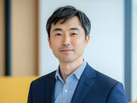 Photo of a yellow sofa and armchair in front of white paneled walls with an empty poster mockup on the wall, creating a cozy home interior design. Web banner with copyspace place for text or logo on the right side. --ar 4:3 --v 6.1 Job ID: 302293dc-f452-4f77-99bd-a61f893be921の素材