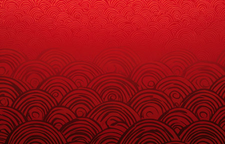 Red background, Chinese-inspired pattern texture, flat vector illustration, simple style, high resolution, high quality, high detail, high brightness, high saturation, red tone, Chinese New Year theme. --ar 47:30 --v 6.1 Job ID: 6834e0a3-239f-4fc0-8a5c-8d3826d4eba4の素材