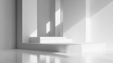 Photo of a blank white wall in an empty gallery space, with soft lighting and a minimalist aesthetic. Web banner with copy space on the right. --chaos 30 --ar 16:9 --v 6.1 Job ID: 0d67db4e-241f-4cd7-8953-82bffde84ac6の素材