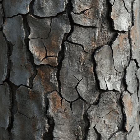 Generate an ultra-realistic texture of the skin with many small cracks, resembling bark or tree bark. The details should be highly detailed and realistic, capturing every intricate detail in high resolution. --v 6.1 Job ID: 4ae69b6b-7598-4335-b619-22bdf101dea6の素材