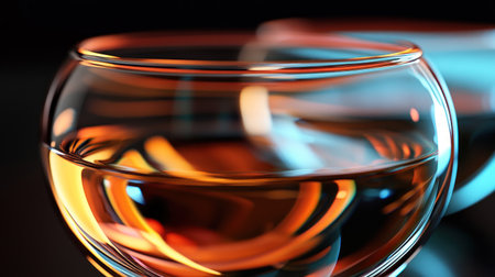 Abstract, colorful glass on a black background, close-up, cinematic, hyper-realistic, 3D render. --chaos 30 --ar 16:9 --v 6.1 Job ID: f1a47828-fd47-4c88-92c8-7476f96b612bの素材