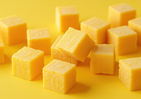 3D isometric yellow cubes, yellow background, yellow color theme, close-up shot, simple shapes, simple lines, geometric art, high resolution, high quality, high detail, hyper-realistic, Octane render, 4D, 8K. --ar 7:5 --v 6.1 Job ID: a5510e89-9f04-4c48-aee7-267837be7ae4の素材