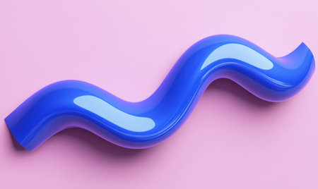 3D render of a blue wavy line on a solid background, in a cartoon style, with a minimalistic design, simple shapes, low detail, no gradient, and flat color. --ar 5:3 --v 6.1 Job ID: 1476c7e9-d6a4-4224-b25e-c248a767968cの素材