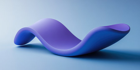 3D render, abstract background with a purple curved shape on a blue gradient background. Modern, minimal wallpaper design template. Simple, modern gradient banner for a presentation mockup, branding concept. 40K resolution, high resolution, sharp focus, depth of field. --ar 2:1 --v 6.1 Job ID: 32b6a4f6-f527-4a8e-b83a-210f9355e648の素材