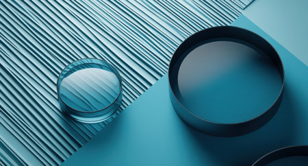 3D render, abstract background with blue and grey color geometric shapes. Modern wallpaper or screensaver for presentation design. Simple minimalistic vector illustration, close-up shooting, 4K, ultra-realism, high detail, in the style of Kodak Ektar, stock photography. --ar 28:15 --v 6.1 Job ID: 3040c513-c297-45ba-a433-b09557993da2の素材