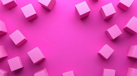 Purple cubes floating on a purple background, 3D rendering, minimalist style, high resolution, high quality, high detail, cinematic, sharp details, vibrant colors. --chaos 30 --ar 16:9 --v 6.1 Job ID: 3df1bdf8-a671-4833-bc2e-6322f2183e61の素材