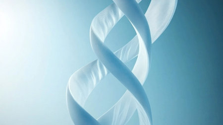 Abstract blue ribbon on a gradient background. Blue banner with a wavy shape, a vector illustration design element for a web poster or presentation in a minimal style. Vector illustration, isolated, close-up view. --chaos 30 --ar 16:9 --v 6.1 Job ID: 6a6f6679-a5de-4feb-8a34-7563b6d19ae7の素材