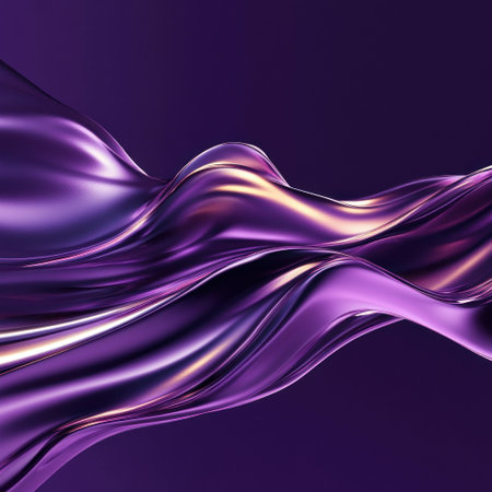 A colorful purple background with a wave of liquid metal, rendered in the style of a mobile wallpaper, with an abstract shape that conveys movement and fluidity. The design is a blend of vibrant colors and smooth curves, creating a sense of depth and energy on the screen. It's a captivating composition that captures attention, making it perfect for mobile screens. --v 6.1 Job ID: 400580e3-a244-401c-abe0-5f1dbb605ca5の素材