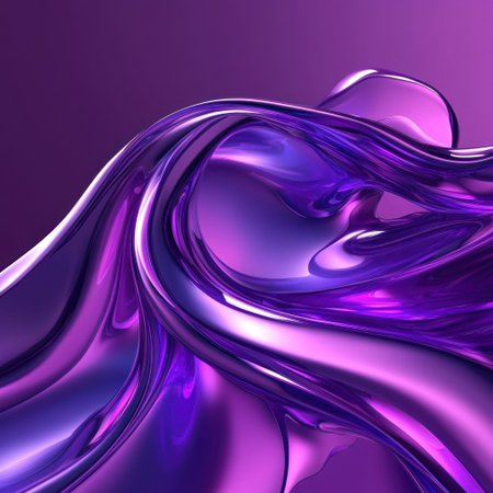A colorful purple background with a wave of liquid metal, rendered in the style of a mobile wallpaper, with an abstract shape that conveys movement and fluidity. The design is a blend of vibrant colors and smooth curves, creating a sense of depth and energy on the screen. It's a captivating composition that captures attention, making it perfect for mobile screens. --v 6.1 Job ID: 400580e3-a244-401c-abe0-5f1dbb605ca5の素材