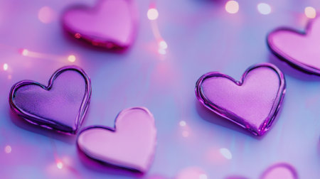 A pastel pink and lavender gradient background with bokeh heart lights, creating an elegant Valentine's Day backdrop for design use. The soft hues create a dreamy atmosphere perfect for romantic themes or wedding event decoration. This image has a wide aspect ratio suitable as a banner or header in web designs. --chaos 30 --ar 16:9 --v 6.1 Job ID: 2adbb542-19a3-4024-992a-11681d11c435の素材