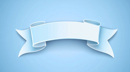 Blue ribbon on a blue background. Abstract, flat vector illustration of a wavy line in motion with a gradient effect. Design element for presentation, promotion, and web design. --chaos 30 --ar 16:9 --v 6.1 Job ID: aaca3bfd-667f-4fa8-8576-eb773bfdbf3bの素材