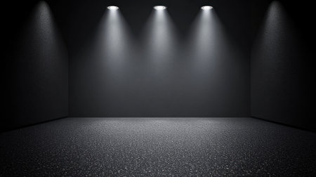 Black and white textured background, large empty space for text or design. Dark gray concrete wall with a grainy effect, rough old paper surface. Black grunge backdrop with copy space. Abstract dark gray gradient wallpaper. Vector illustration, high resolution, professional photograph. The ultra-wide-angle lens captures the scene in its full glory, with exceptional sharpness and detail. --chaos 30 --ar 16:9 --v 6.1 Job ID: bbbf2223-af5c-414c-b5c0-8095b0f2c514の素材