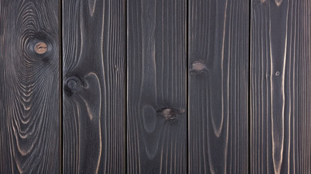 Black wooden background with vertical lines of dark wood planks, a seamless pattern for design and decoration. Black wooden wall texture, a panorama banner. --chaos 30 --ar 16:9 --v 6.1 Job ID: 1d891b4b-6692-4cec-8a93-4ac3052ee1b2の素材