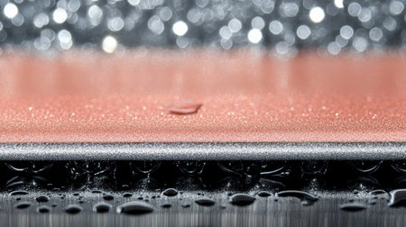 Blush and silver glitter background with bokeh lights for festive design or party. --chaos 30 --ar 16:9 --v 6.1 Job ID: 2c63f0d5-435f-465b-aa4b-5e083140f897の素材